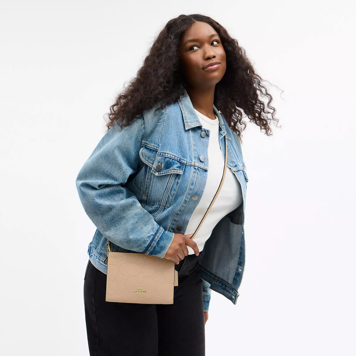 Slim Crossbody Bag In Signature Leather 5