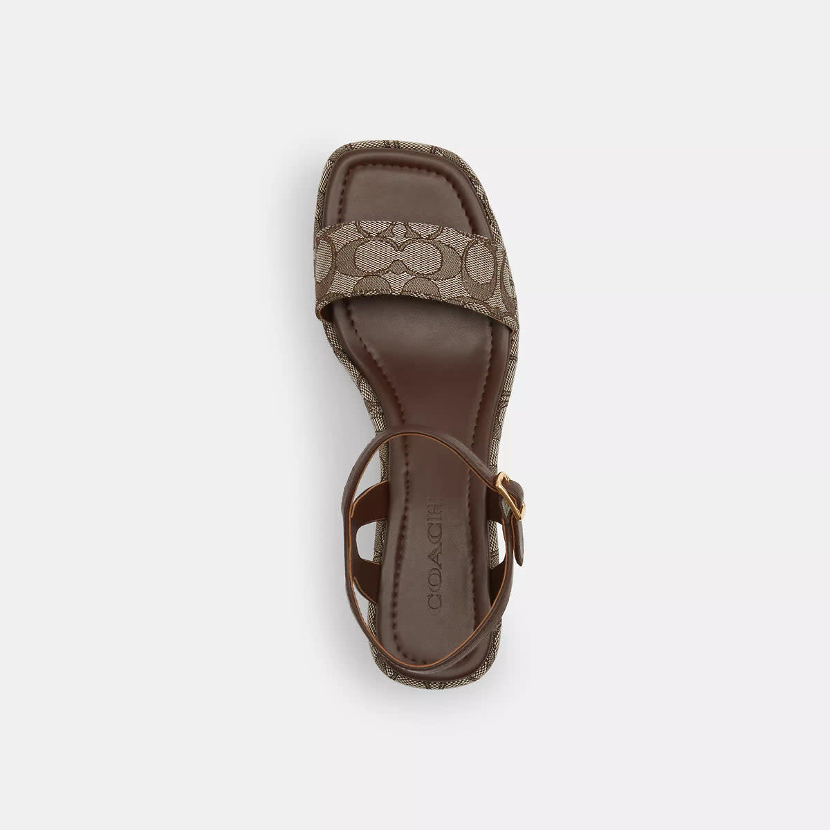 Gale Wedge Sandal In Signature Jacquard 4