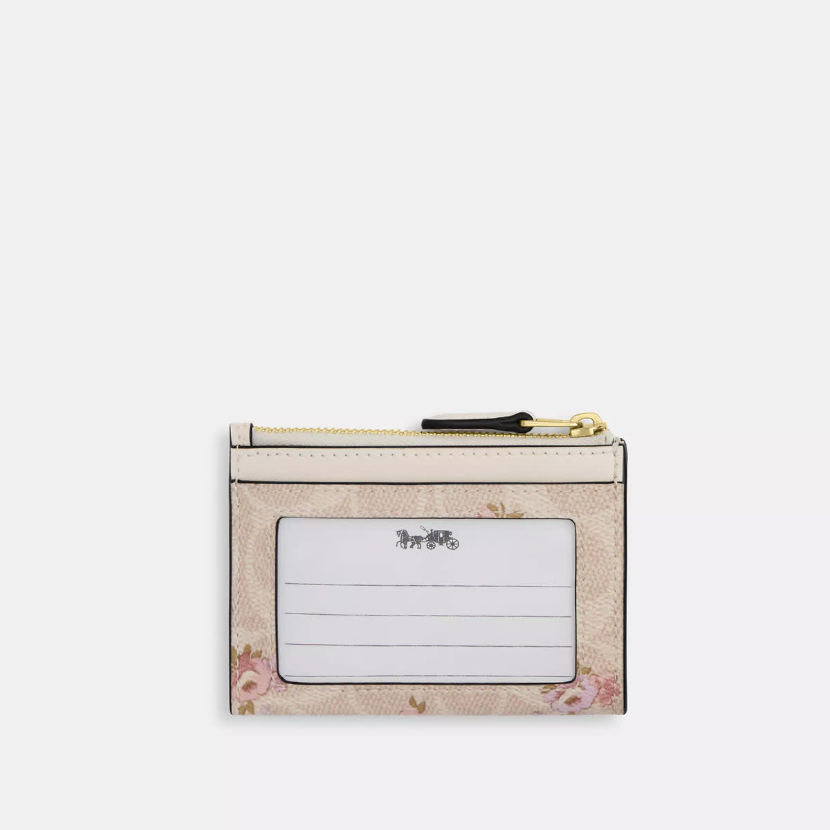 Mini Skinny Id Case In Signature Canvas With Floral Print 2