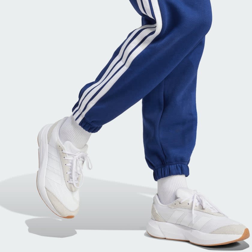 Adidas Essentials 3-Stripes Fleece Loose-Fit Pants Women 4