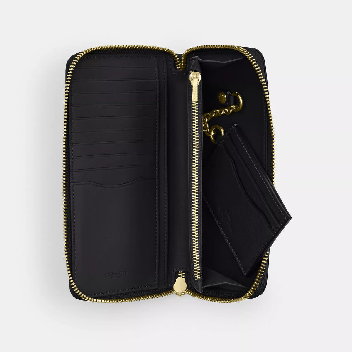 Long Zip Around Wallet With Detachable Card Case 2