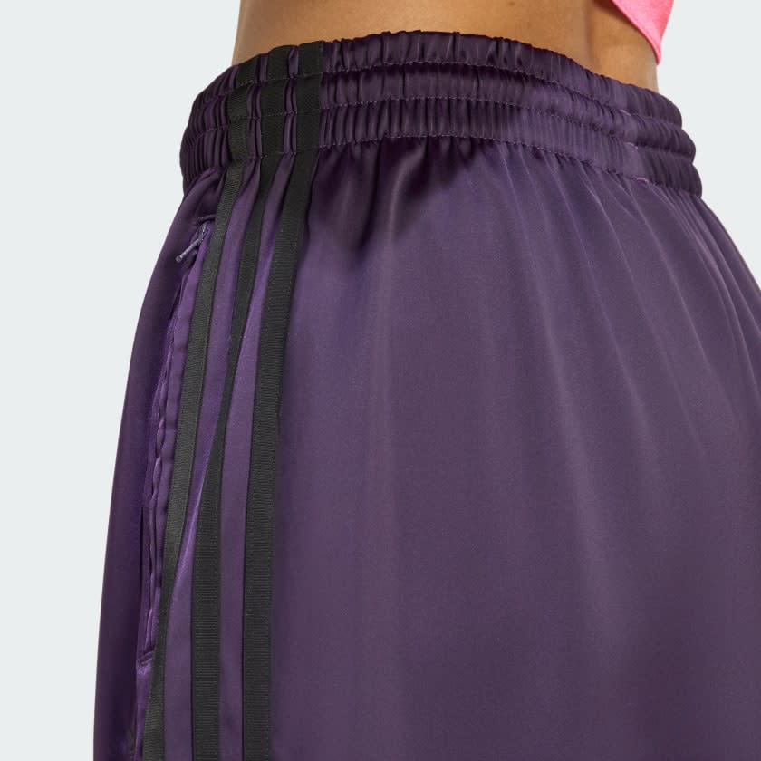 Adidas Adicolor Satin Wide Leg Track Pants Women 4