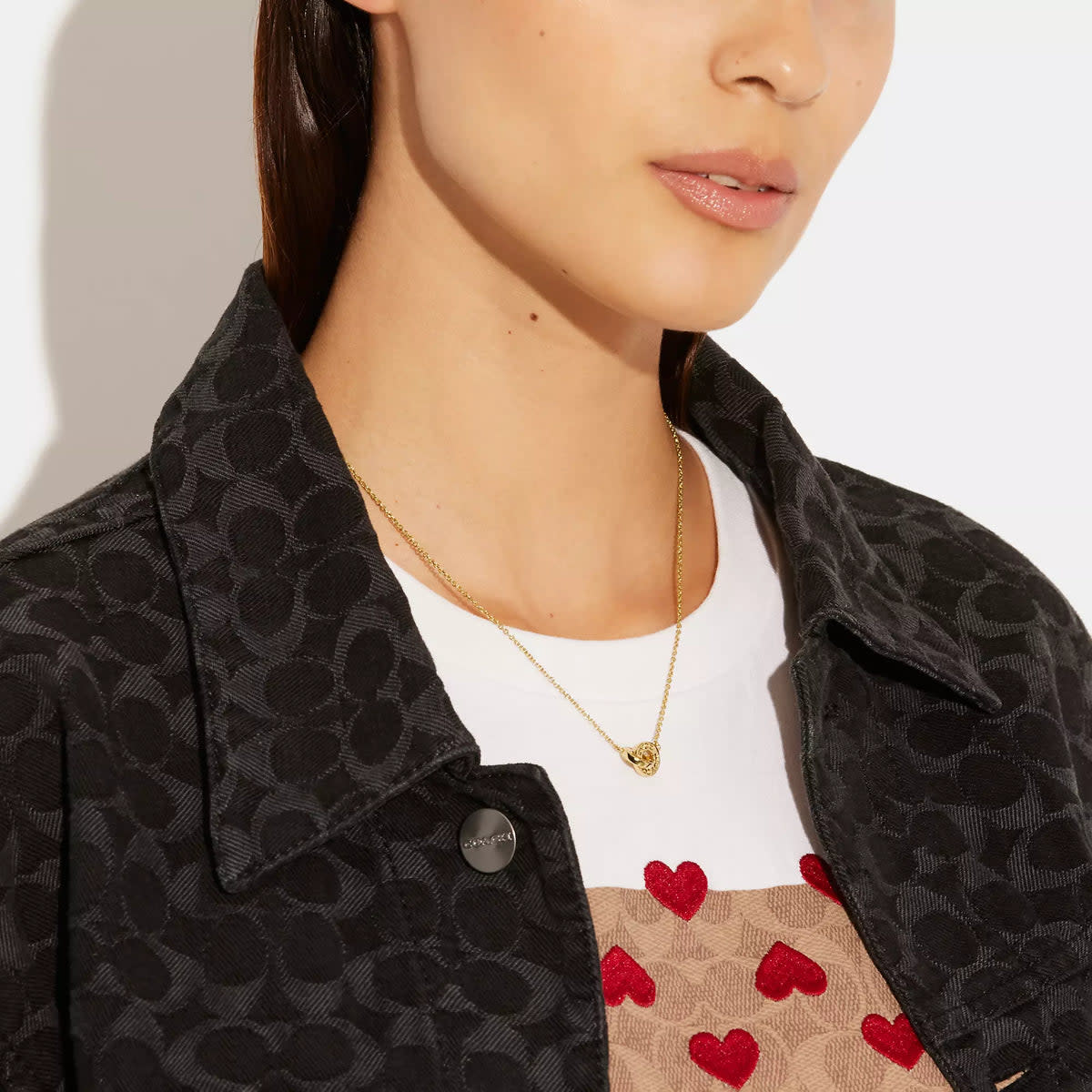 Interlocking Open Circle Pendant Necklace 2