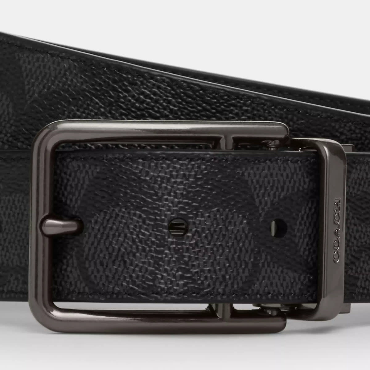 Double Bar Buckle Cut To Size Reversible Belt, 38 Mm 3
