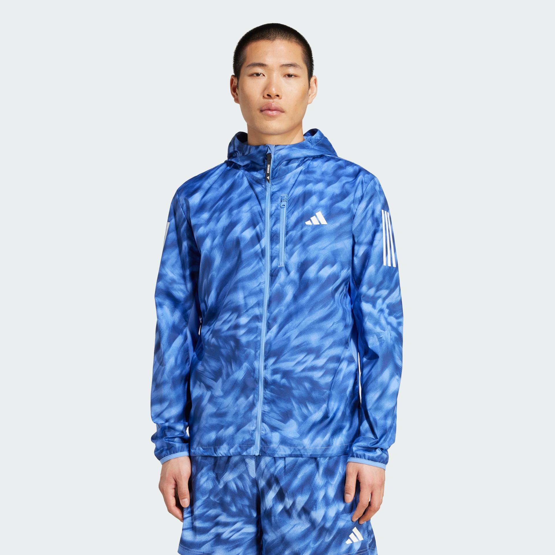 Adidas Own The Run Allover Print Jacket Men