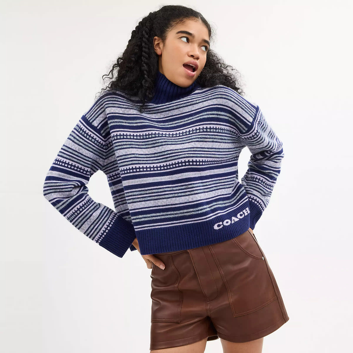 Open Neck Short Turtleneck 4