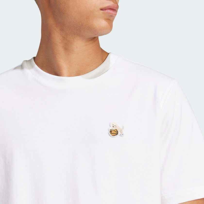 Adidas Dog Hoop Patch Graphic Tee Men 4