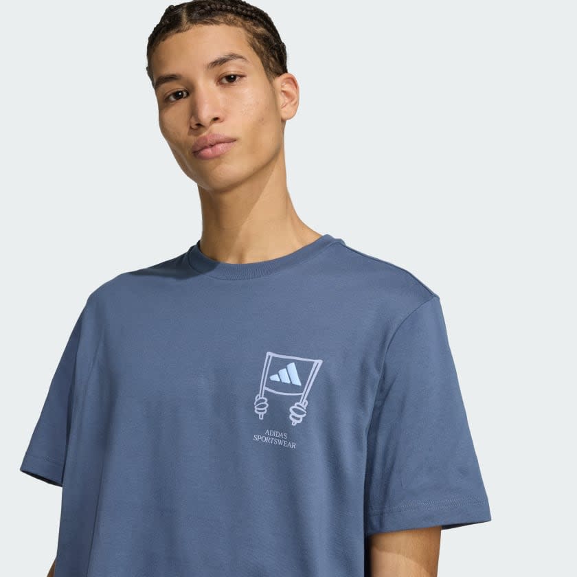 Adidas Stadium Crowd Loose Graphic Tee Men 4