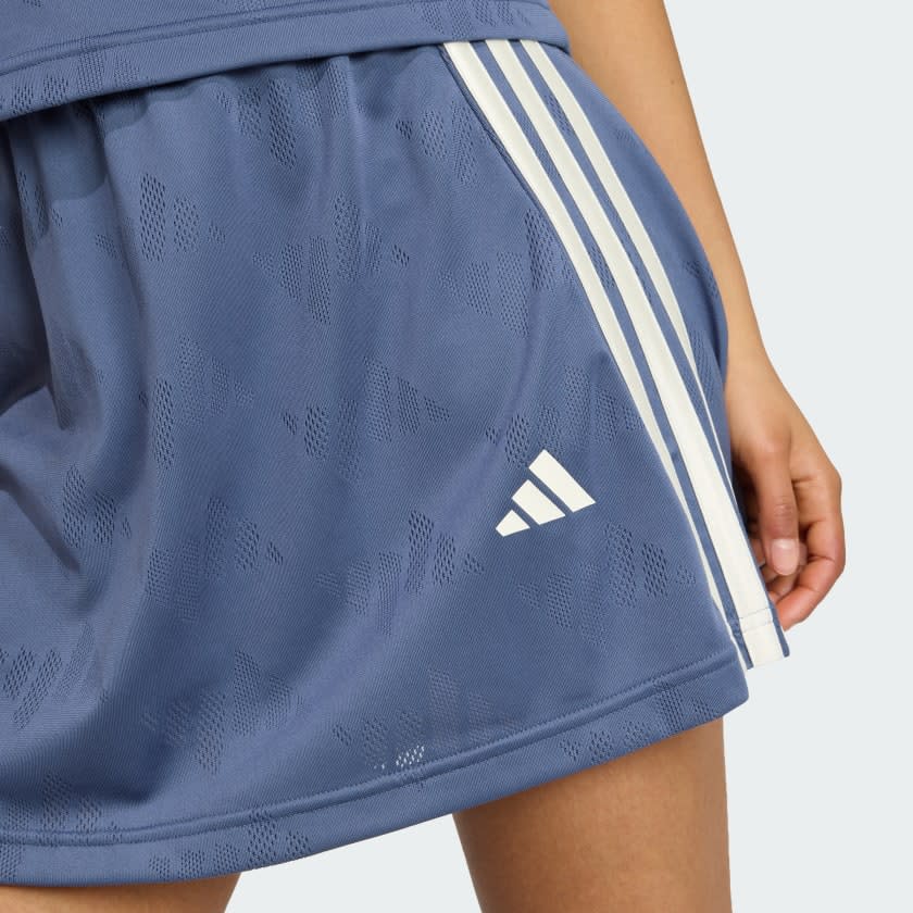 Adidas Stadium 3-Stripes Tennis Inspired Jacquard Skirt With Short Women 5