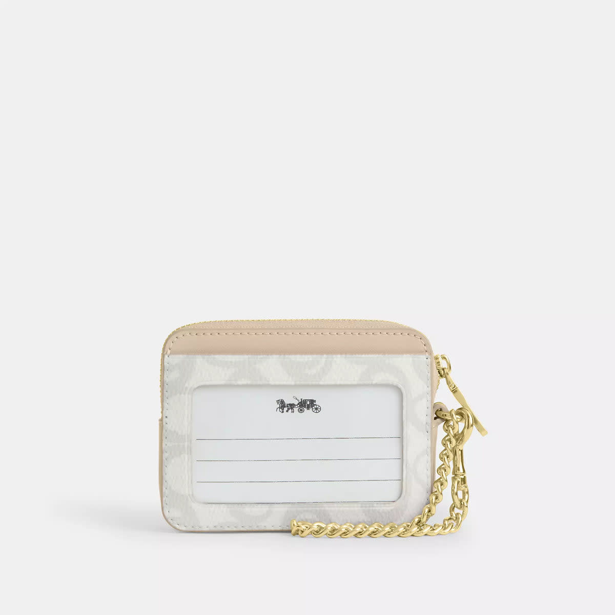 Zip Card Case In Sketch Signature Canvas 2
