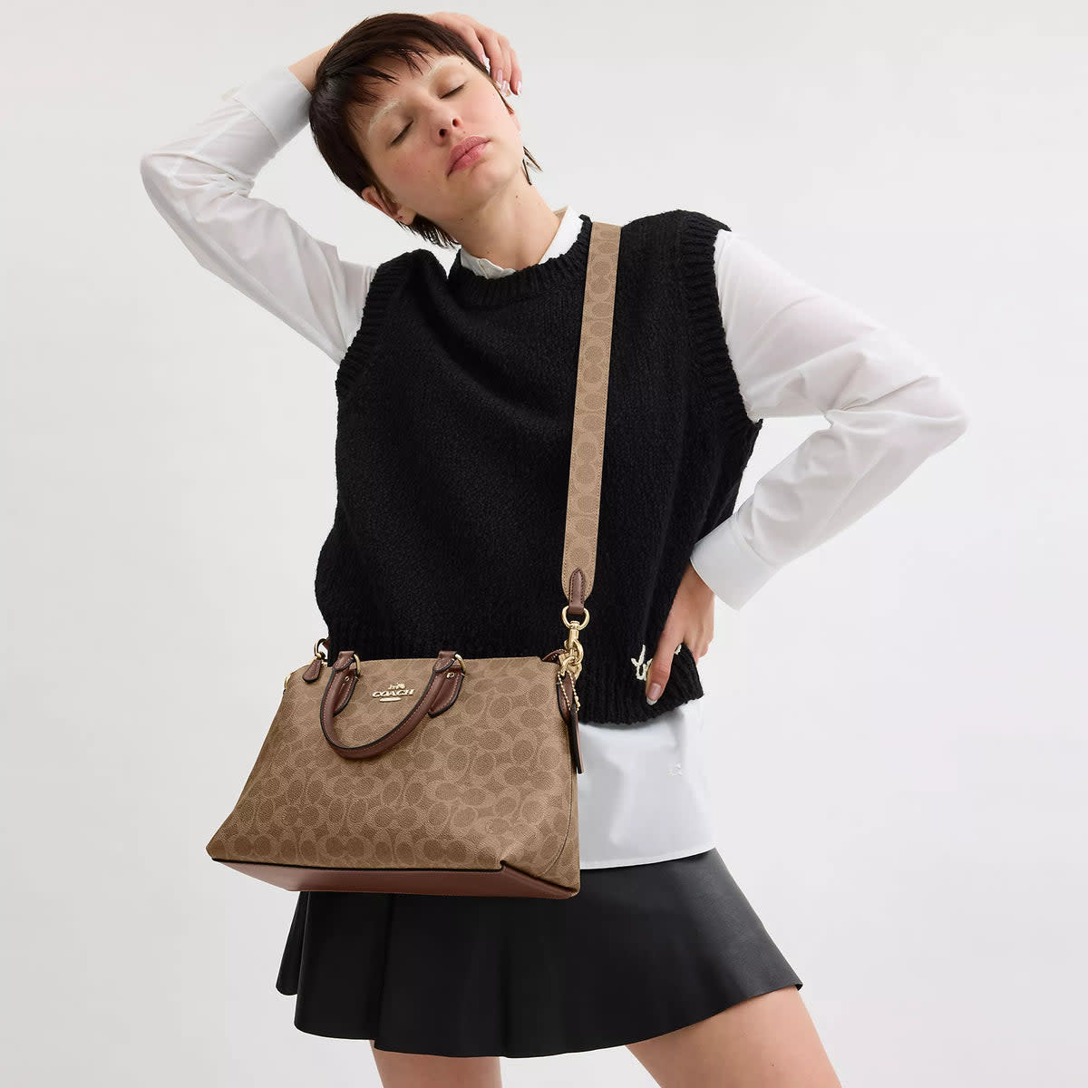 Reversible Strap In Signature Canvas 3