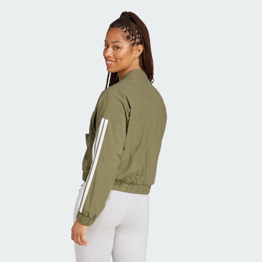 Adidas Essentials 3-Stripes Lifestyle Woven Bomber Jacket Women 2