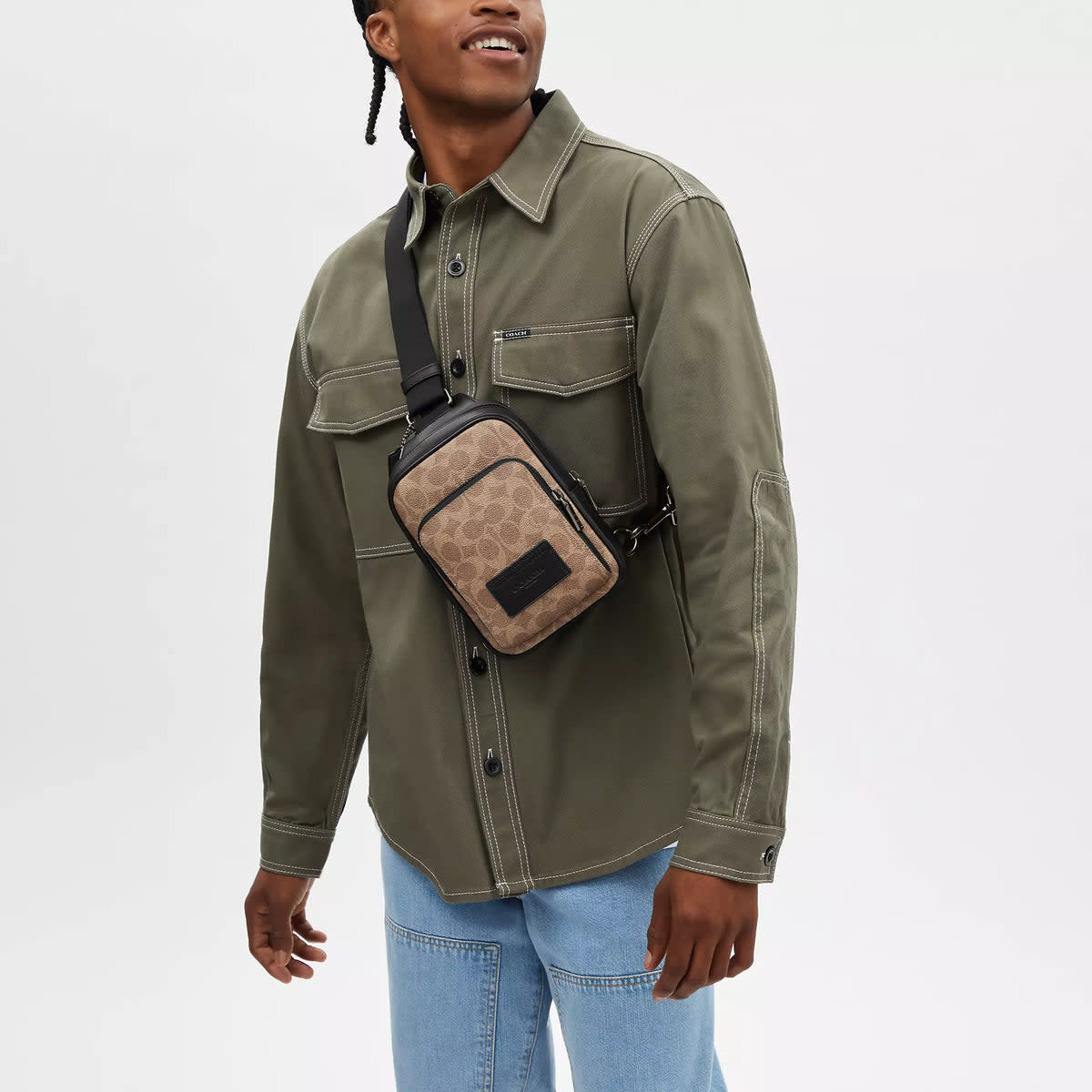 Racer Sling Pack In Signature 2