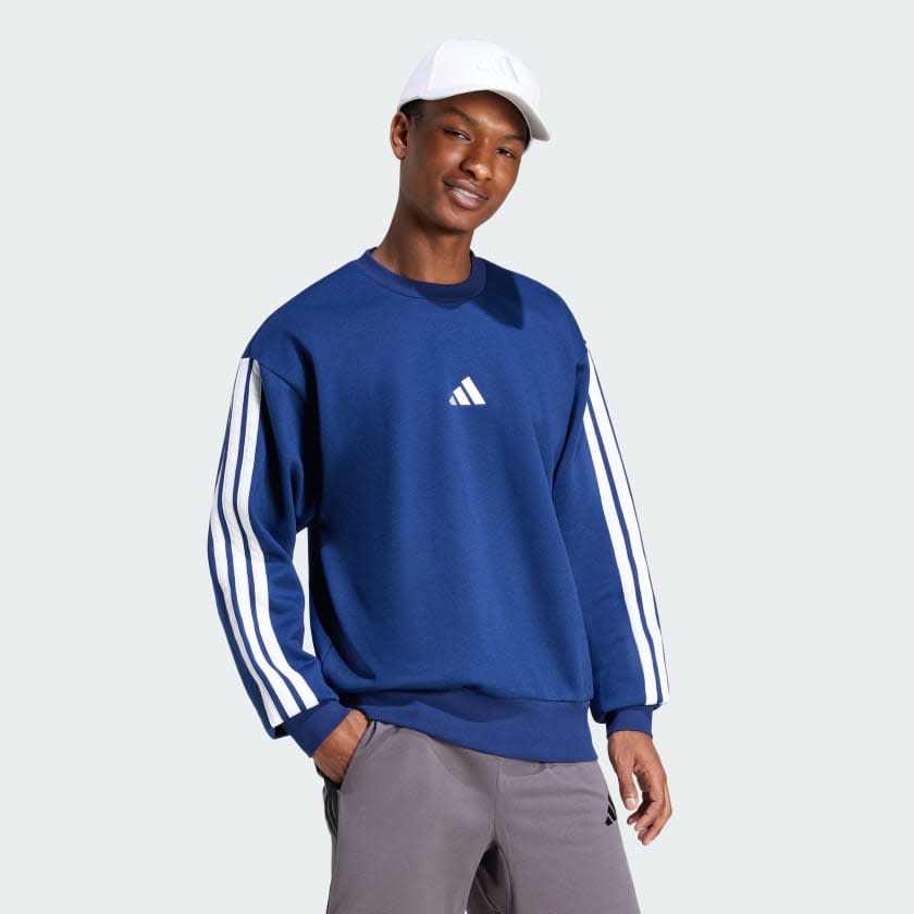 Adidas Essentials 3-Stripes Fleece Sweatshirt Men 3