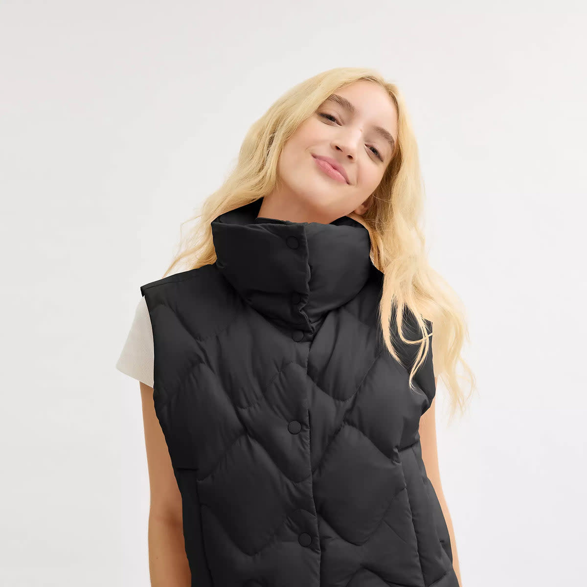 Quilted Vest In Recycled Polyamide 2