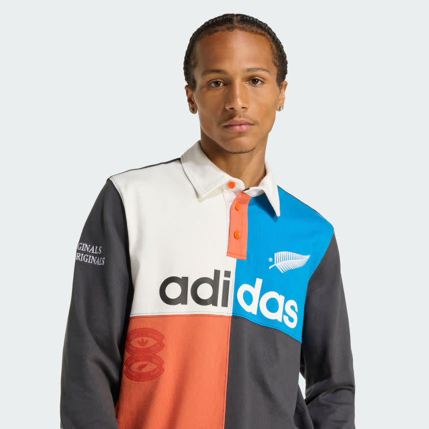 Adidas ORIGINALS & ALL BLACKS HERITAGE RUGBY POLO Shirt Men 4