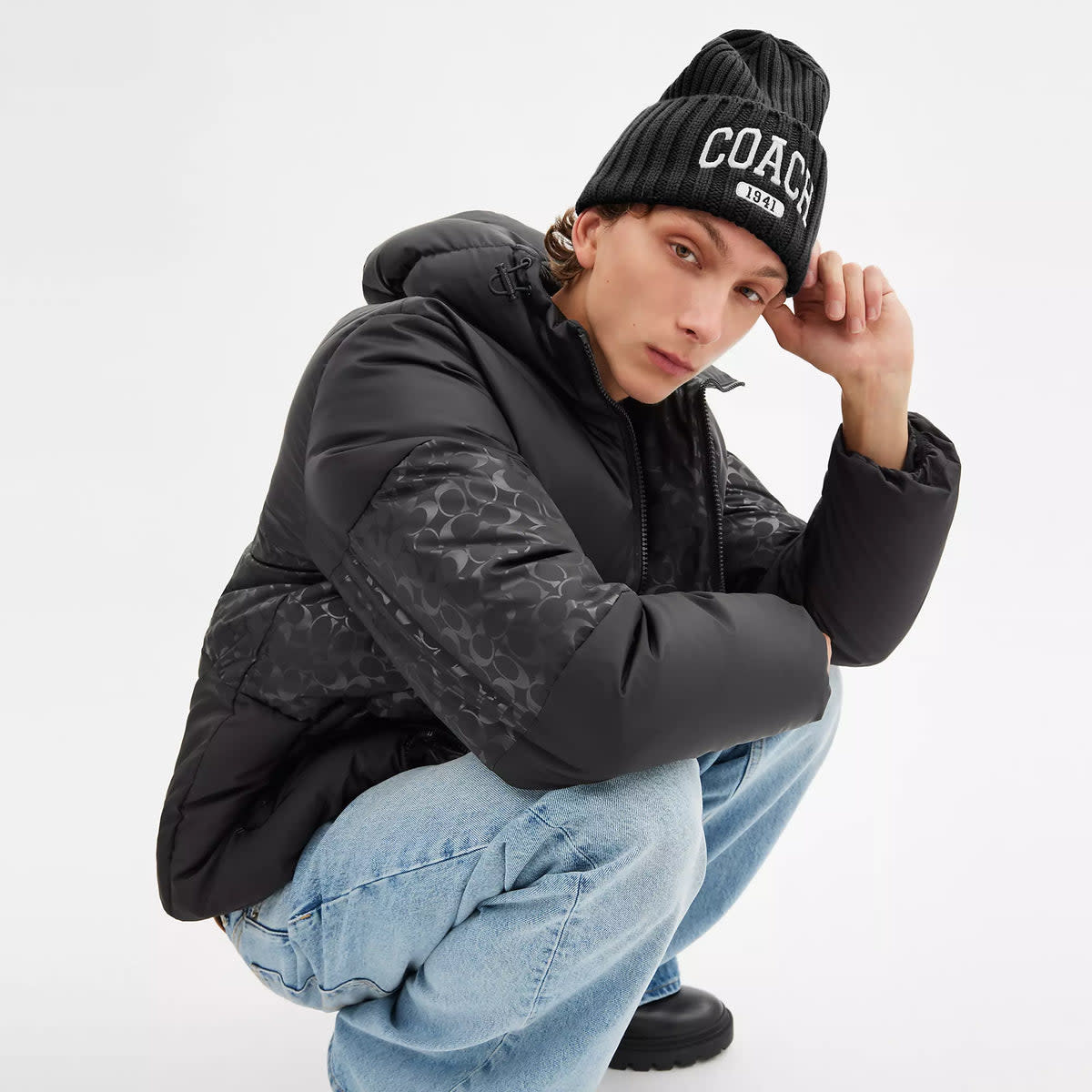 Coach 1941 Embroidered Knit Beanie 2