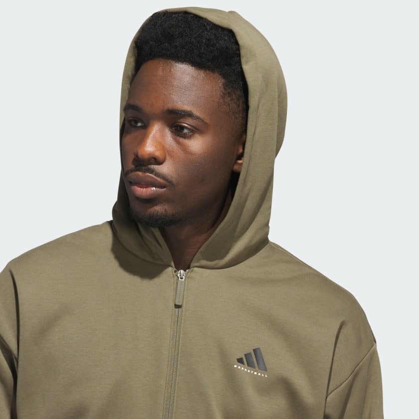 Adidas Basketball Full-Zip Hoodie (Gender Neutral) Men 4