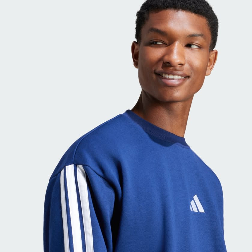Adidas Essentials 3-Stripes Fleece Sweatshirt Men 5