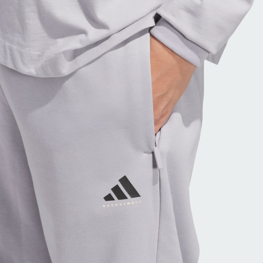 Adidas Basketball Fleece Joggers (Gender Neutral) Men 4