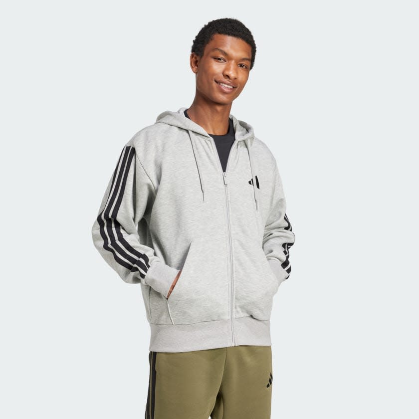 Adidas Essentials 3-Stripes Fleece Hoodie Men 3
