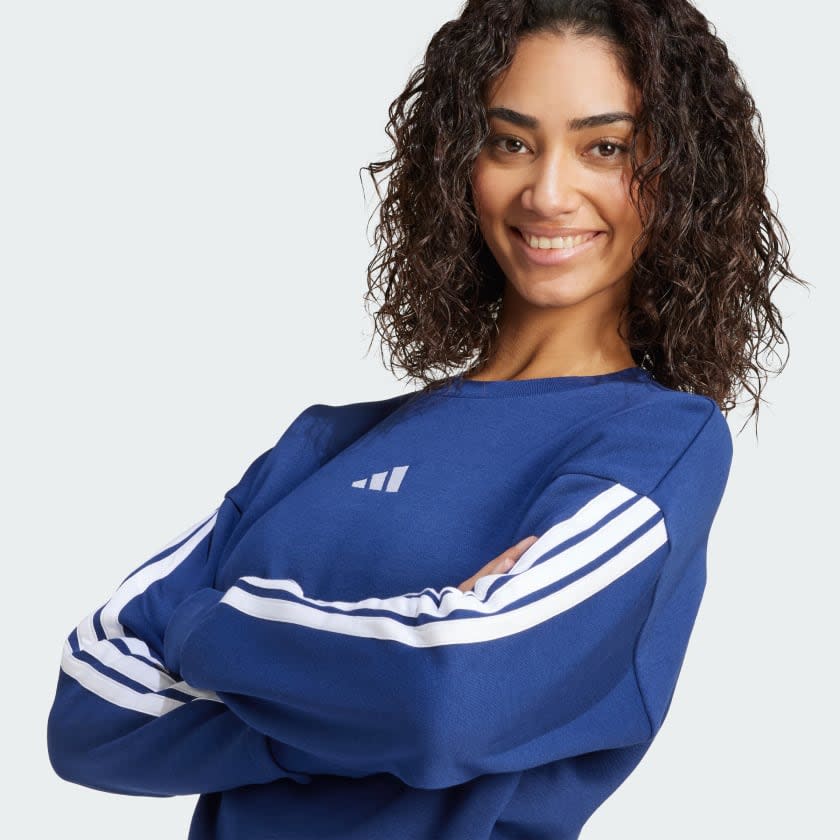 Adidas Essentials 3-Stripes Fleece Sweatshirt Women 4