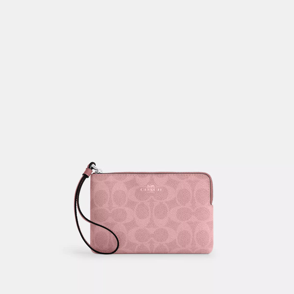 Corner Zip Wristlet In Signature Canvas 5