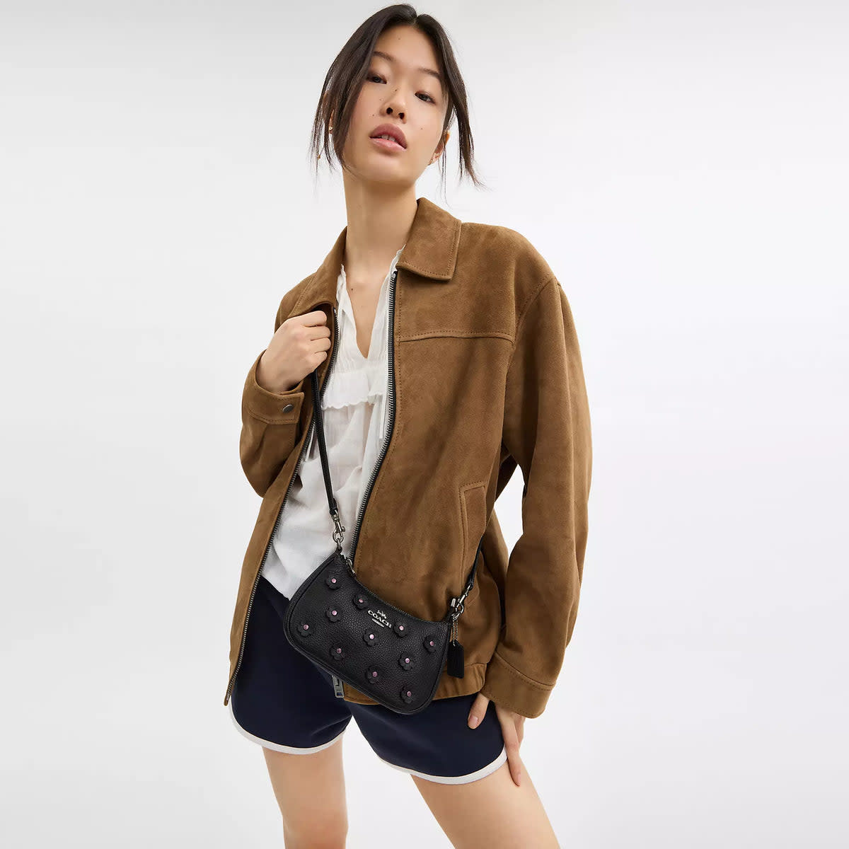 Teri Mini Crossbody Bag With Floral Applique 5