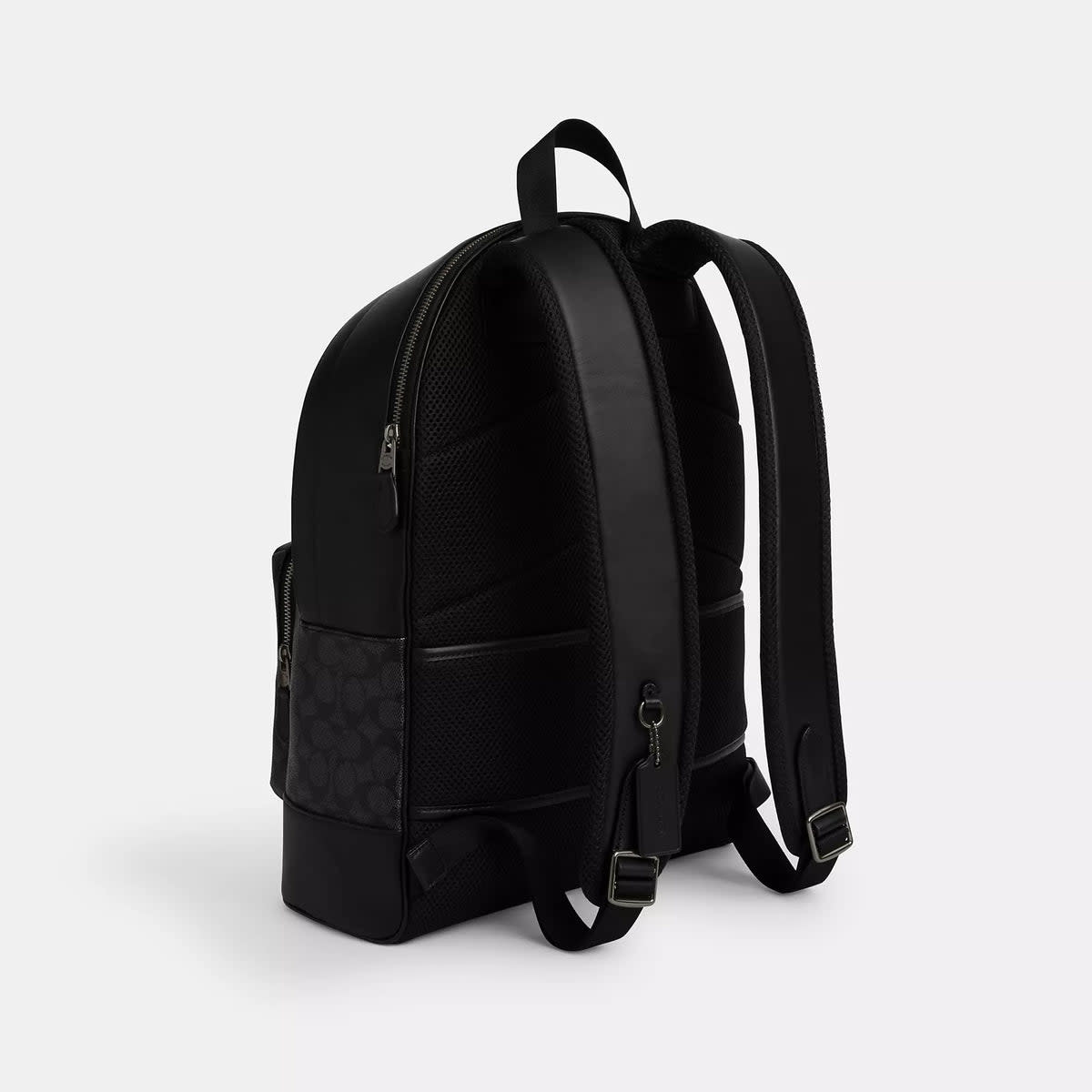 West Backpack In Signature Canvas With Varsity Stripe 3