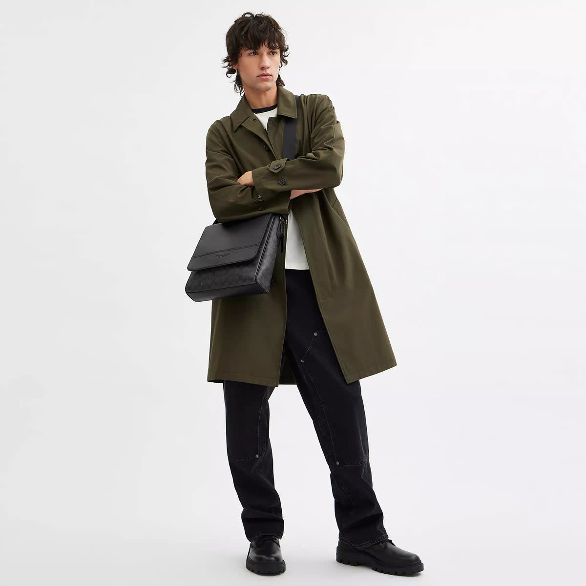 Houston Map Bag In Signature Canvas 4