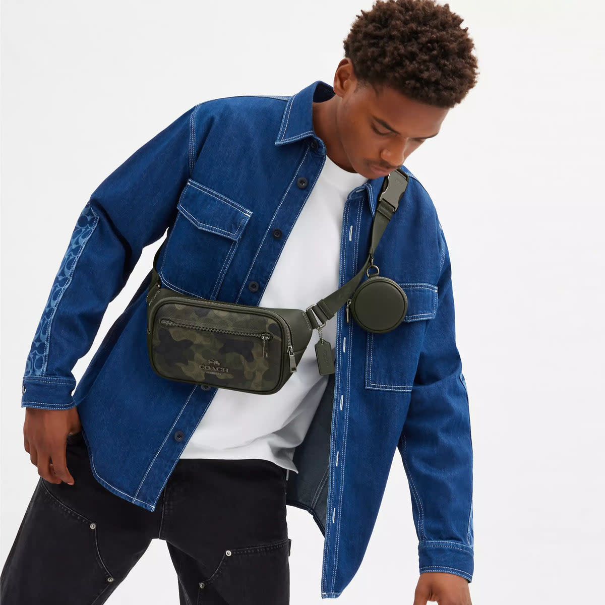 Elias Belt Bag In Signature Camo Print 4