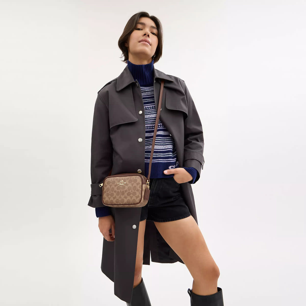 Mini Jamie Camera Bag In Signature Canvas 5