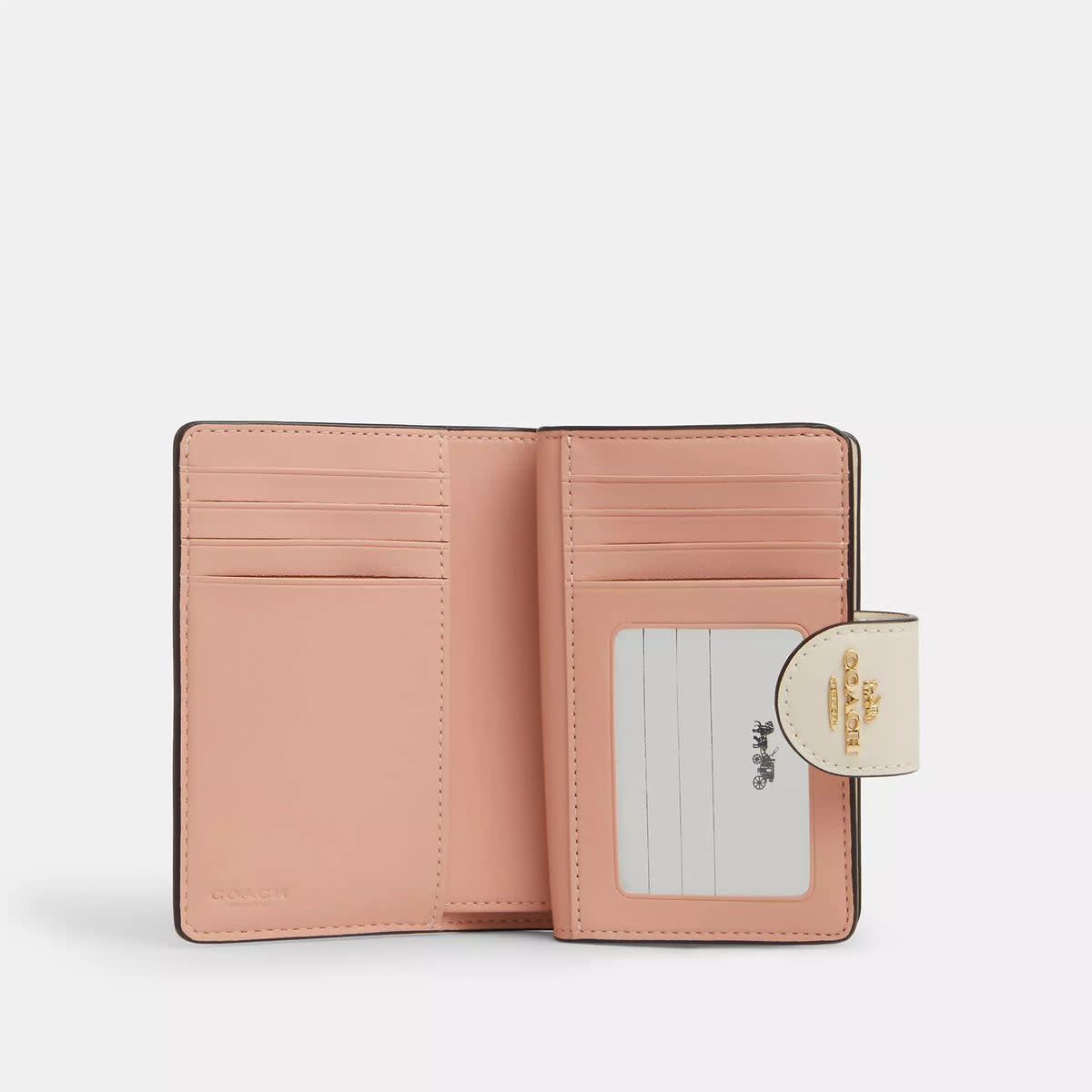 Medium Corner Zip Wallet In Signature Canvas With Floral Print 2