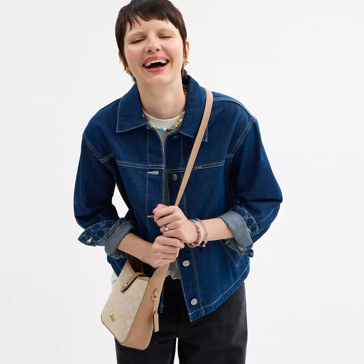 Hadley Mini Crossbody Bag With Signature Canvas 4