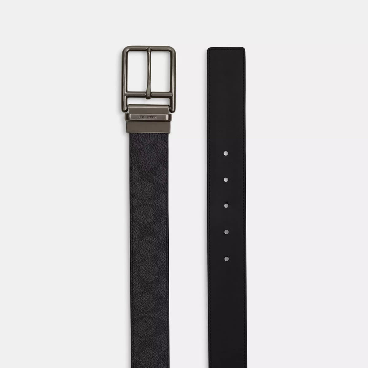 Double Bar Buckle Cut To Size Reversible Belt, 38 Mm 2