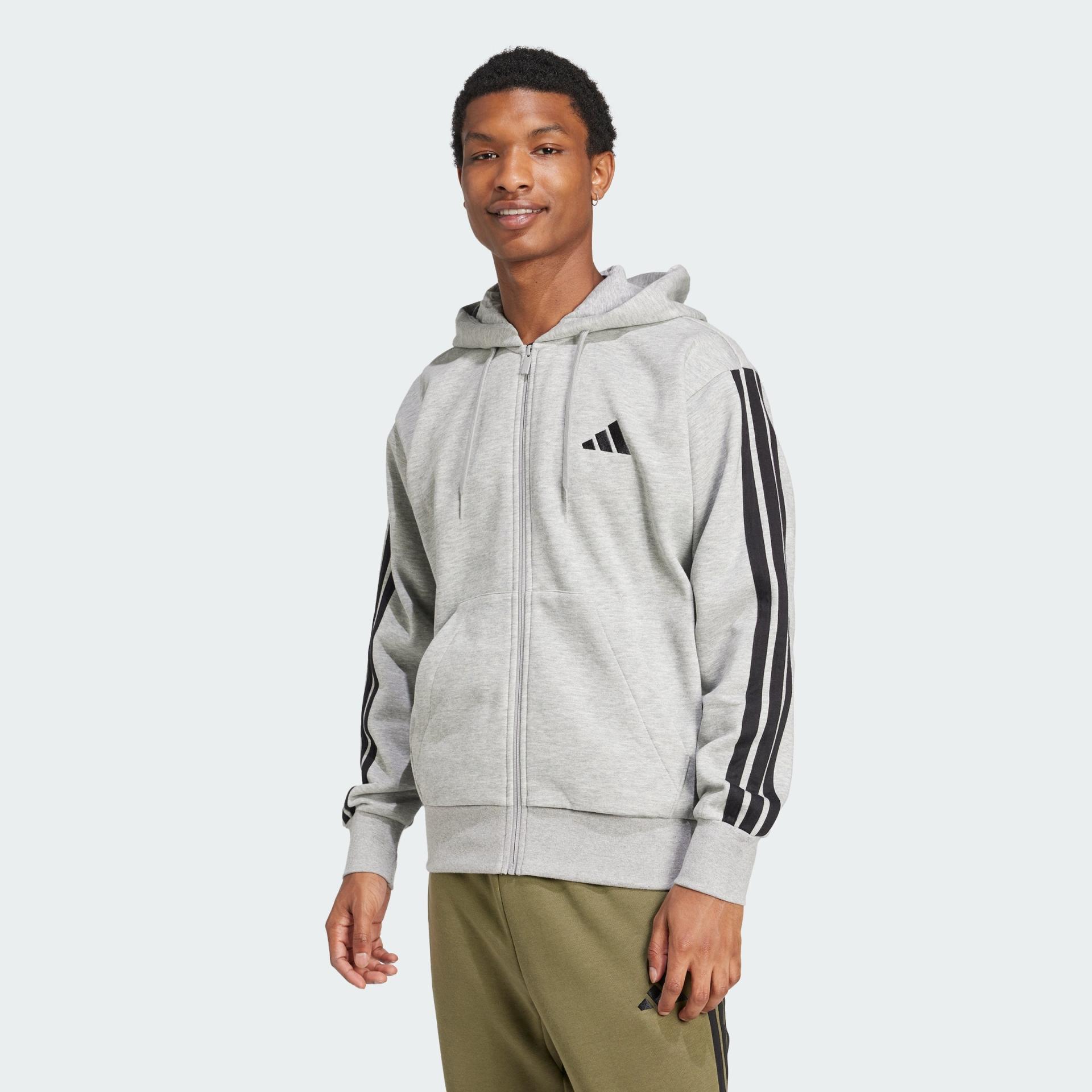 Adidas Essentials 3-Stripes Fleece Hoodie Men