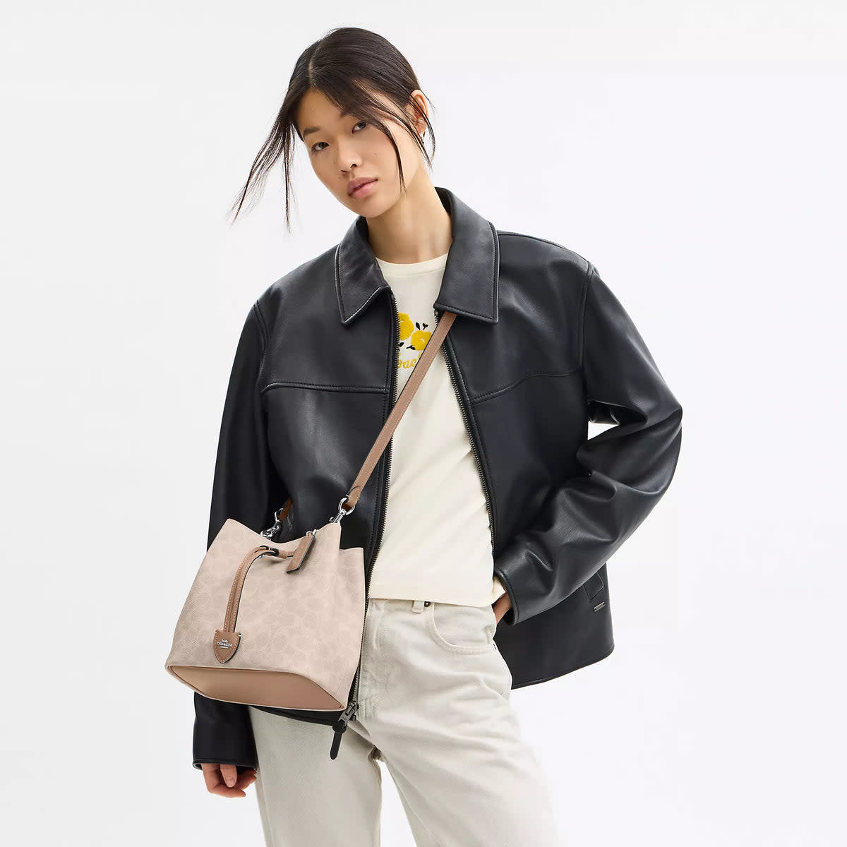 Rowan Bucket Bag In Signature Canvas 5