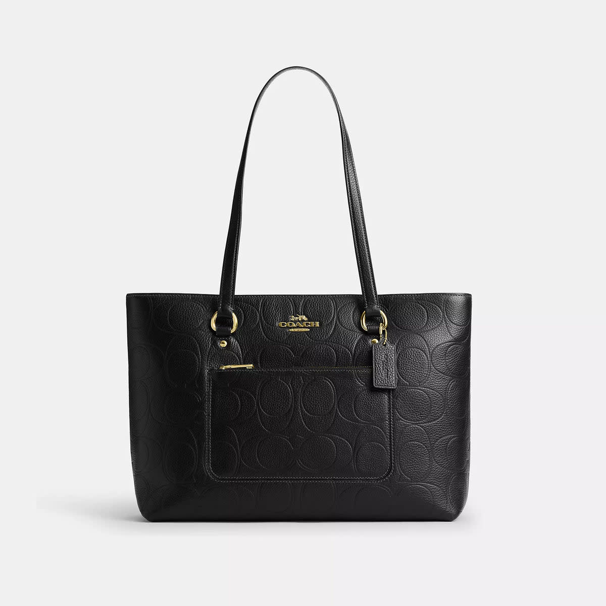Station Tote Bag In Signature Leather 5