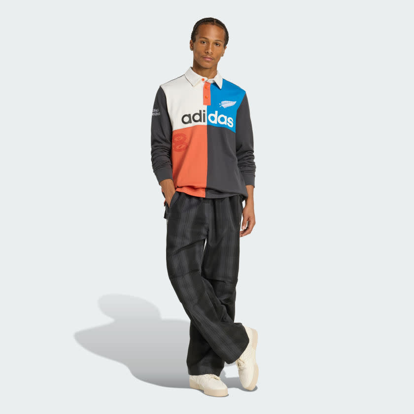Adidas ORIGINALS & ALL BLACKS HERITAGE RUGBY POLO Shirt Men 3