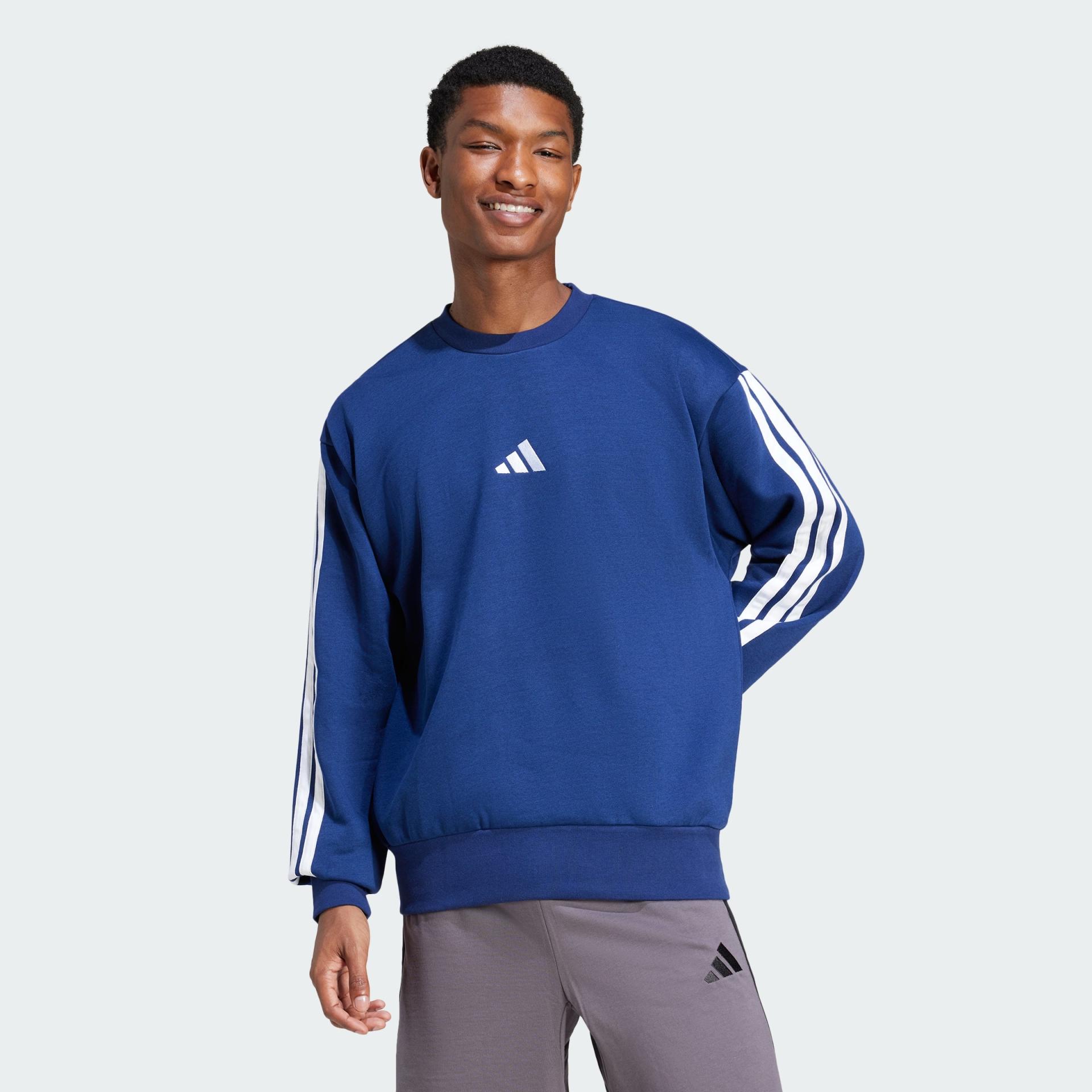 Adidas Essentials 3-Stripes Fleece Sweatshirt Men