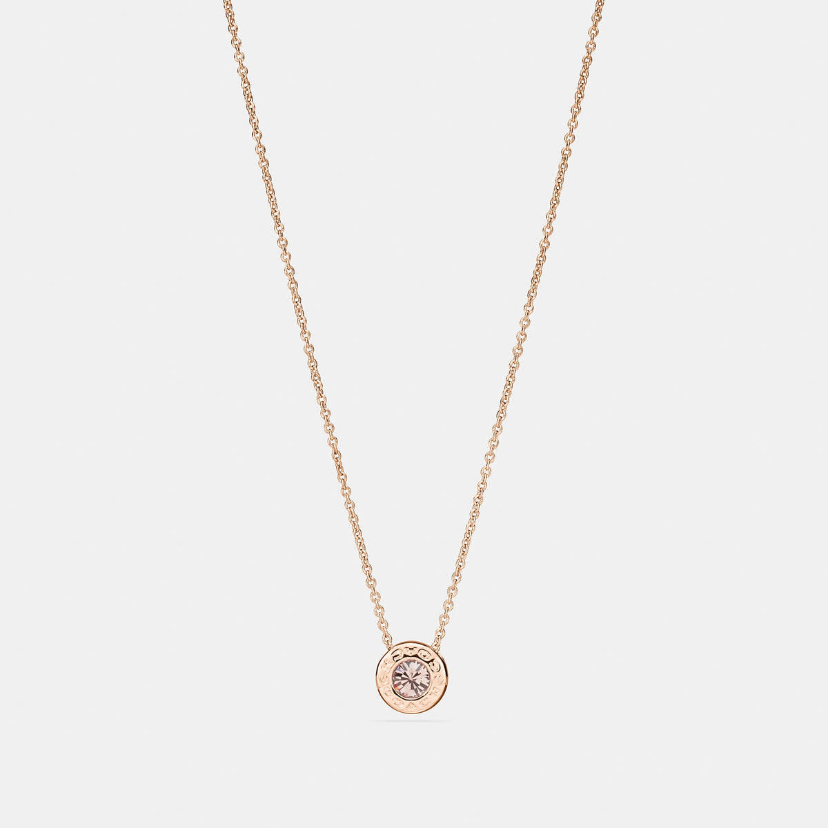 Open Circle Stone Strand Necklace