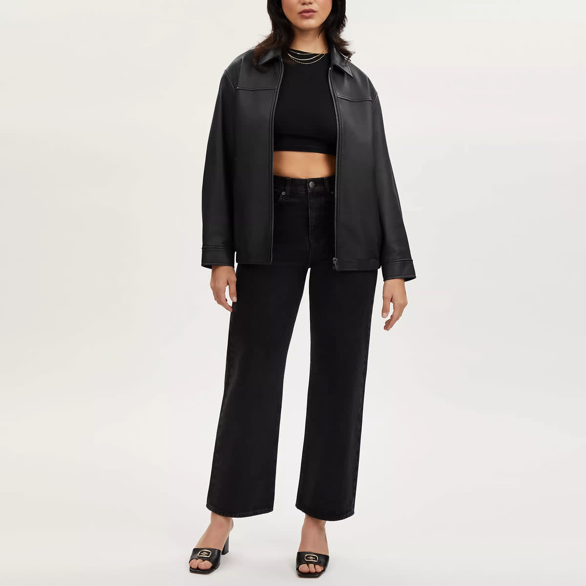 Oversized Leather Jacket 4