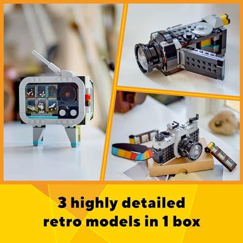 Lego Creator 3 in 1 Retro Camera Toy, Transforms from Toy Camera to Retro Video Camera to Retro TV Set, Photography Gift for Boys and Girls Ages 8 Years Old and Up Who Enjoy Creative Play, 31147 2
