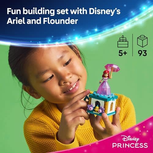 LEGO Disney Princess Twirling Ariel Toy - Building Toy for Kids, Girls and Boys, Ages 5+ - Little Mermaid Toy for Fans of Movie - Ariel Doll Gift Idea for Birthdays - 43259 2