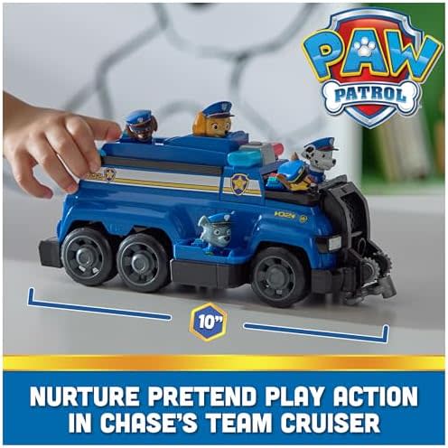 PAW Patrol Team Cruiser, Large Scale Vehicle with Exclusive Chase, Marshall, Skye, Rubble, Rocky & Zuma Action Figures, Toys for Boys & Girls Ages 3+ 2