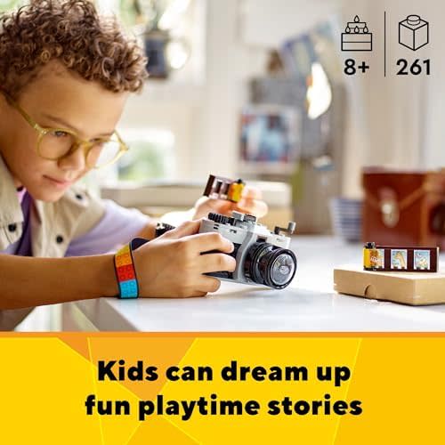Lego Creator 3 in 1 Retro Camera Toy, Transforms from Toy Camera to Retro Video Camera to Retro TV Set, Photography Gift for Boys and Girls Ages 8 Years Old and Up Who Enjoy Creative Play, 31147 3