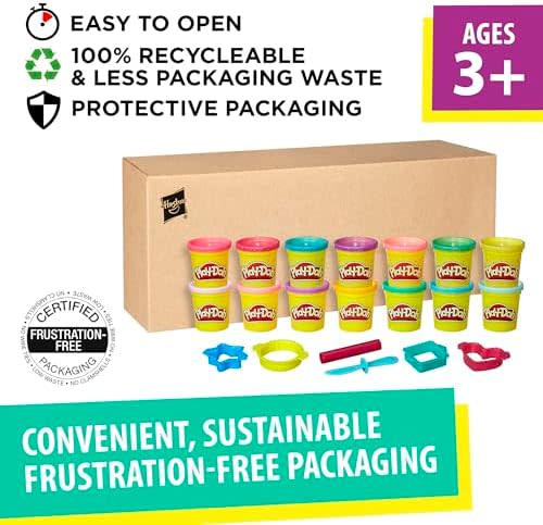 Play-Doh Sparkle and Bright 14 Pack, Non-Toxic Modeling Compound, 3-Oz Cans, Back to School Classroom Supplies, Preschool Toys, Ages 3+ (Amazon Exclusive) 4