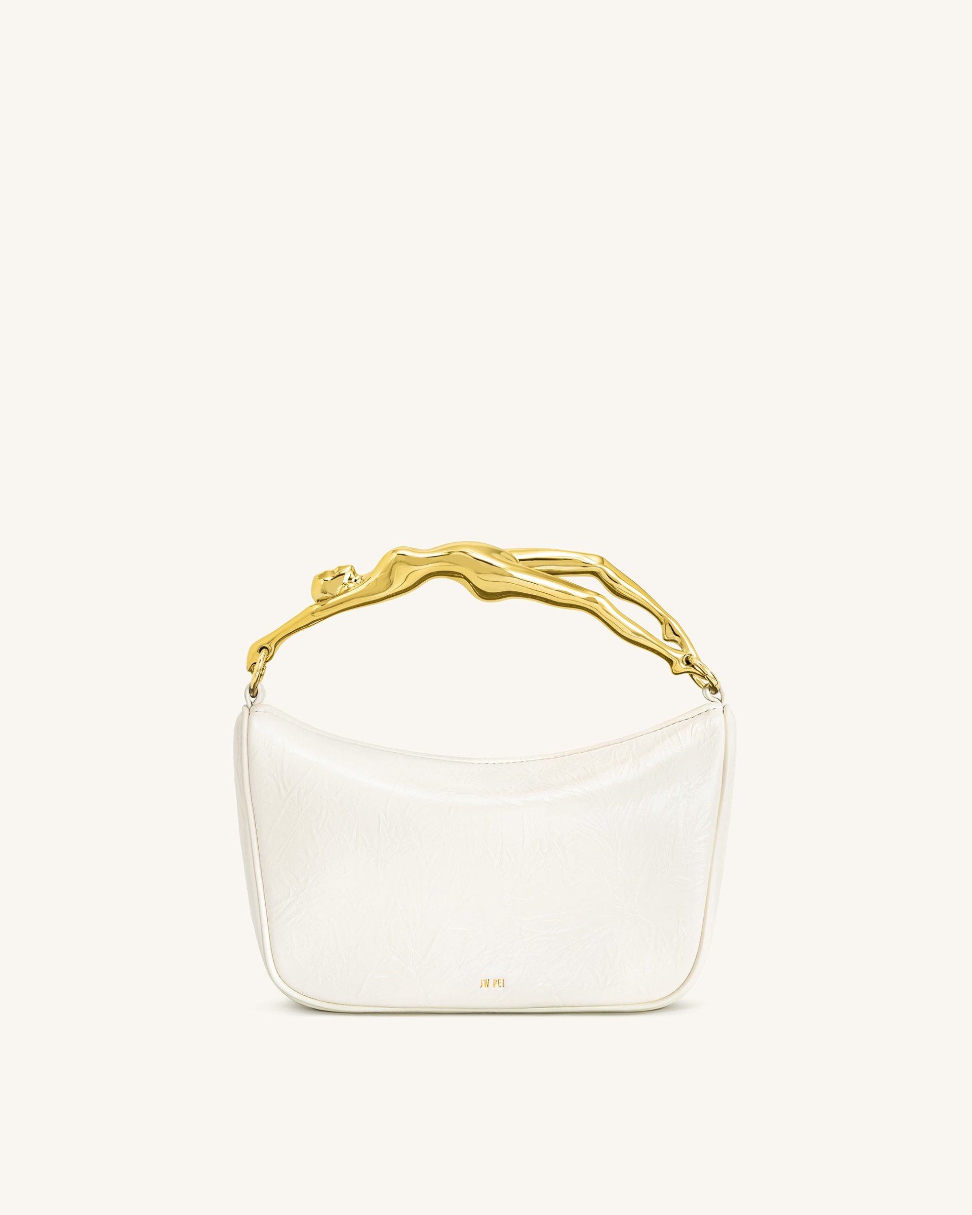 Jenny Human-shaped Handle Handbag - White