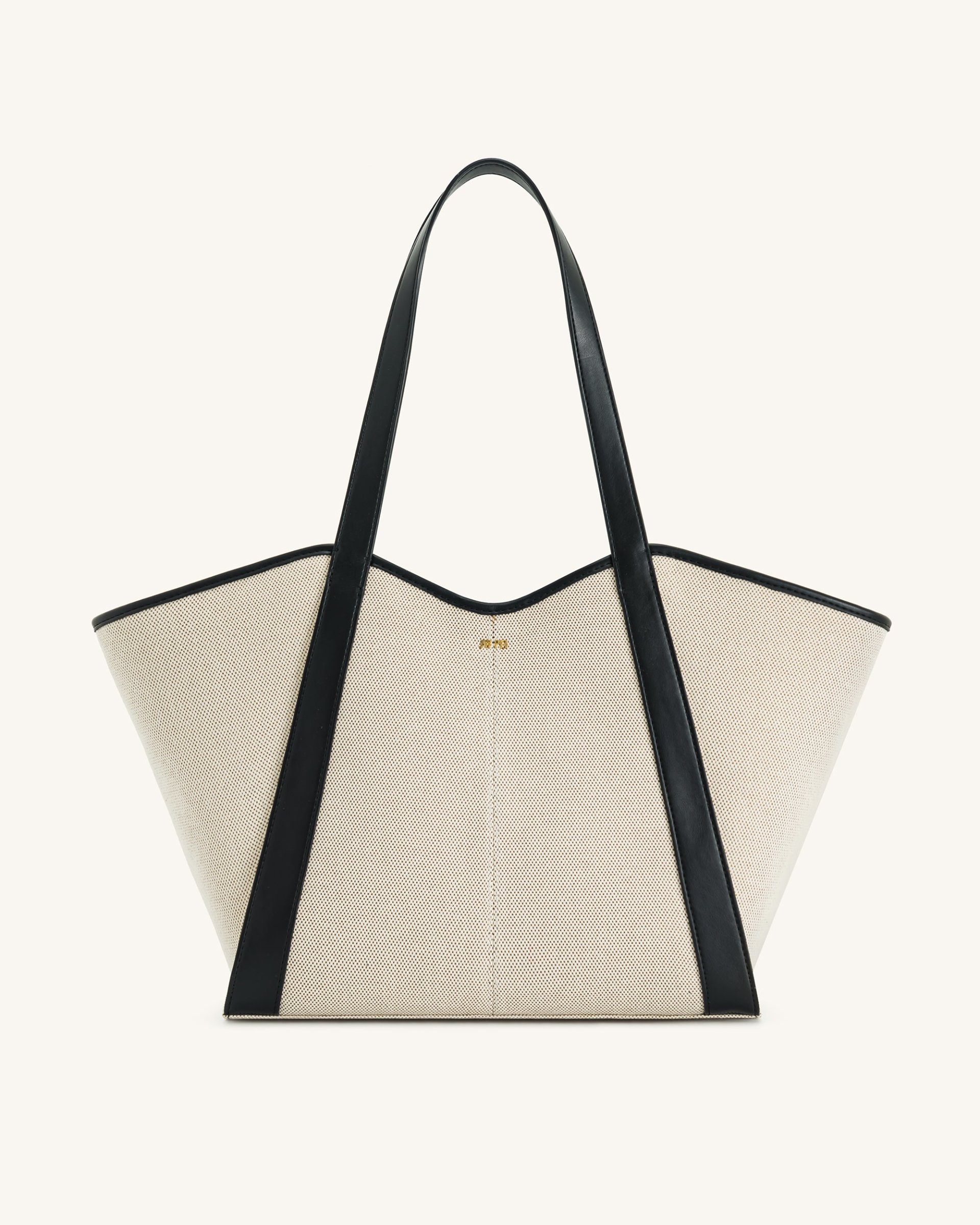 Kiana Large Capacity Tote Bag - Black Canvas