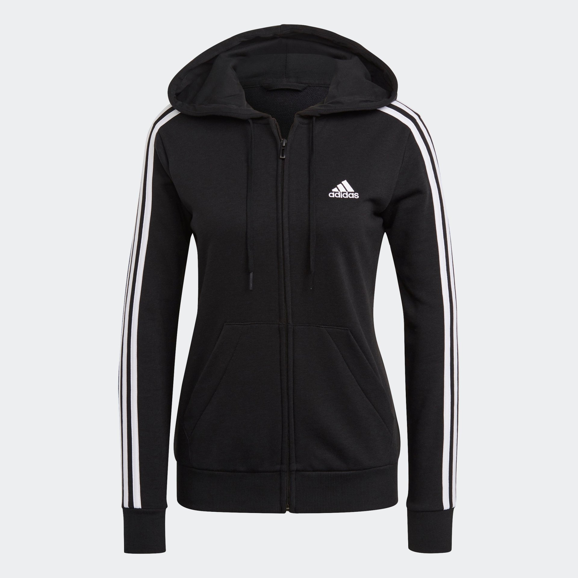 Adidas Essentials French Terry 3-Stripes Full-Zip Hoodie Women